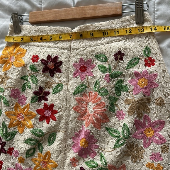 Anthropologie Maeve Embroidered Lace Skirt - Picture 6 of 8